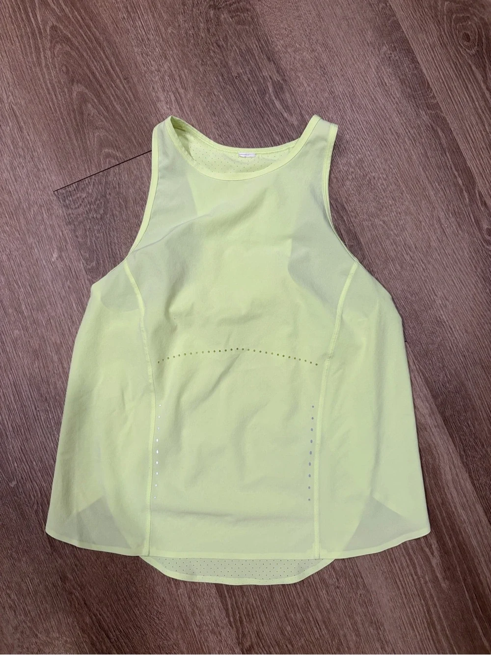 lululemon athletica Neon Yellow Racerback Tank Top